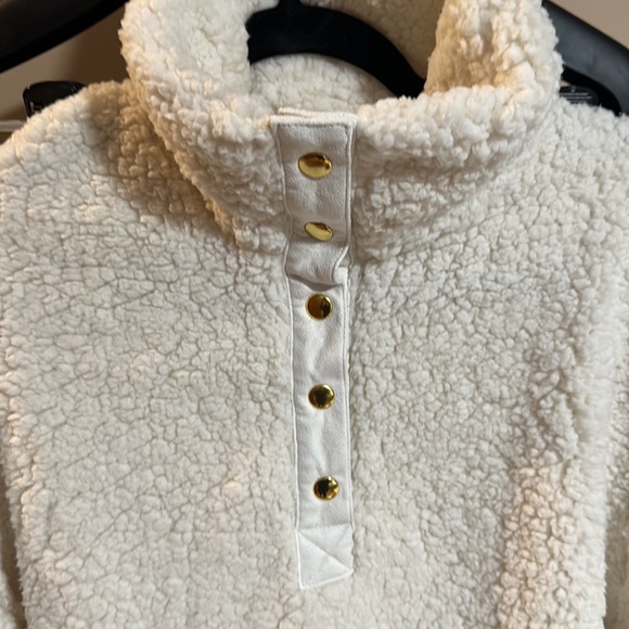 Ruby Rd Teddy Bear Sweater Cream sz L - Picture 2 of 6